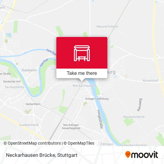Neckarhausen Brücke map