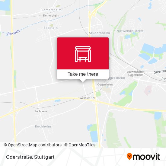 Карта Oderstraße
