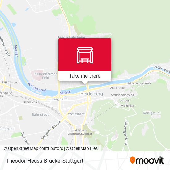 Theodor-Heuss-Brücke map