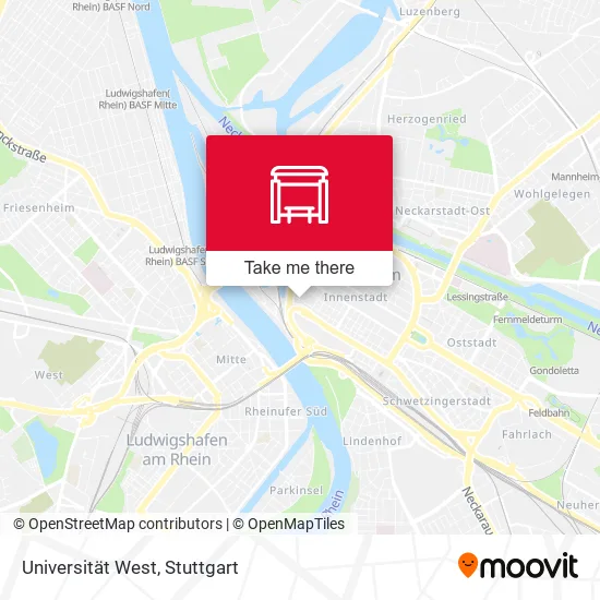 Карта Universität West