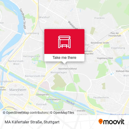 Карта MA Käfertaler Straße