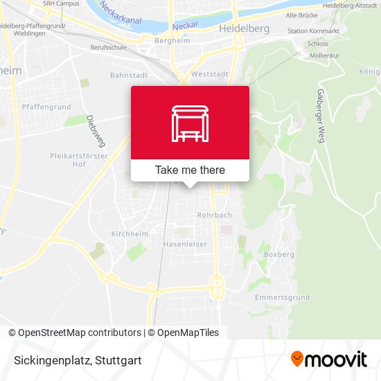 Карта Sickingenplatz