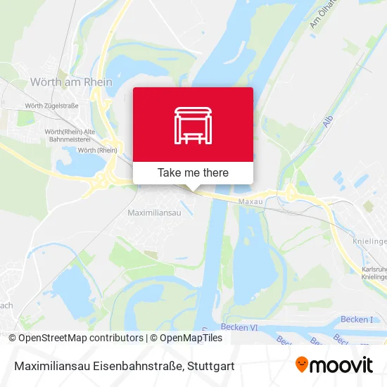 Карта Maximiliansau Eisenbahnstraße