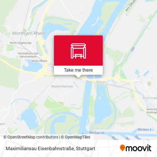 Карта Maximiliansau Eisenbahnstraße