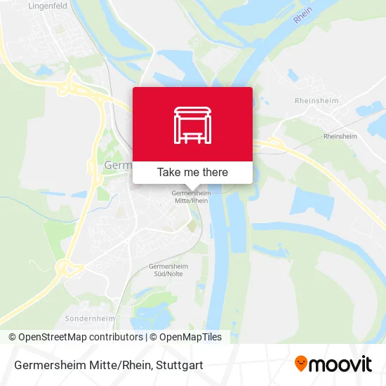 Карта Germersheim Mitte/Rhein