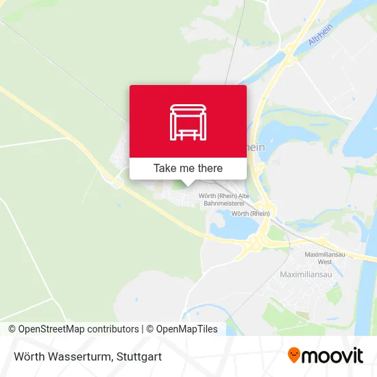 Wörth Wasserturm map