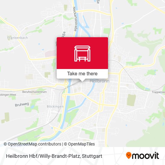 Карта Heilbronn Hbf / Willy-Brandt-Platz
