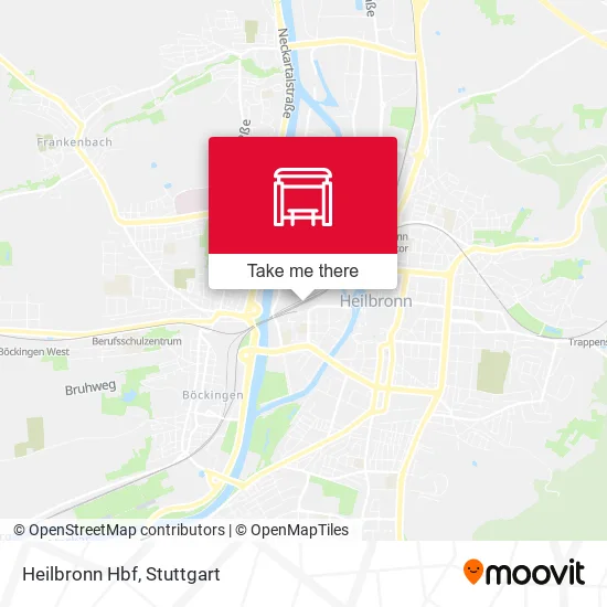 Карта Heilbronn Hbf