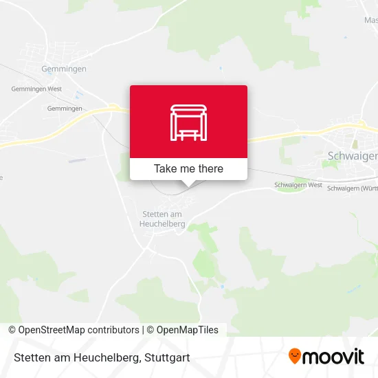 Карта Stetten am Heuchelberg