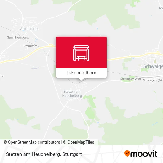 Карта Stetten am Heuchelberg