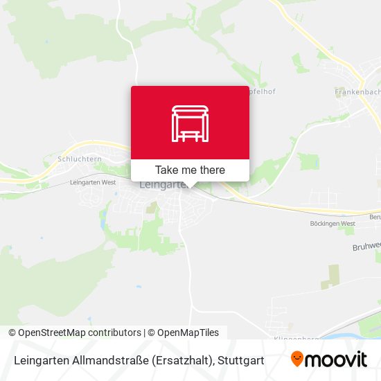 Leingarten Allmandstraße (Ersatzhalt) map