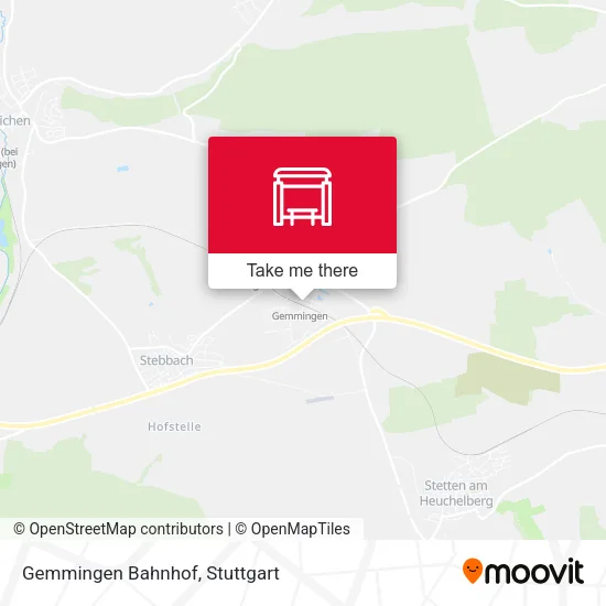 Карта Gemmingen Bahnhof