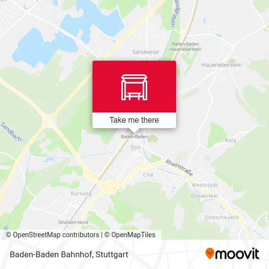 Карта Baden-Baden Bahnhof