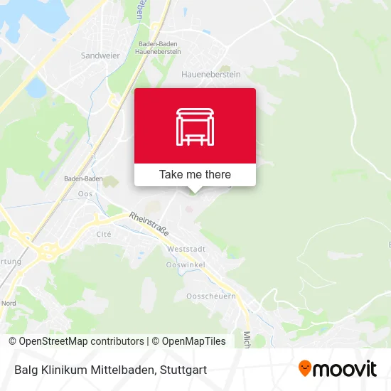 Карта Balg Klinikum Mittelbaden