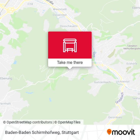 Baden-Baden Schirmhofweg map