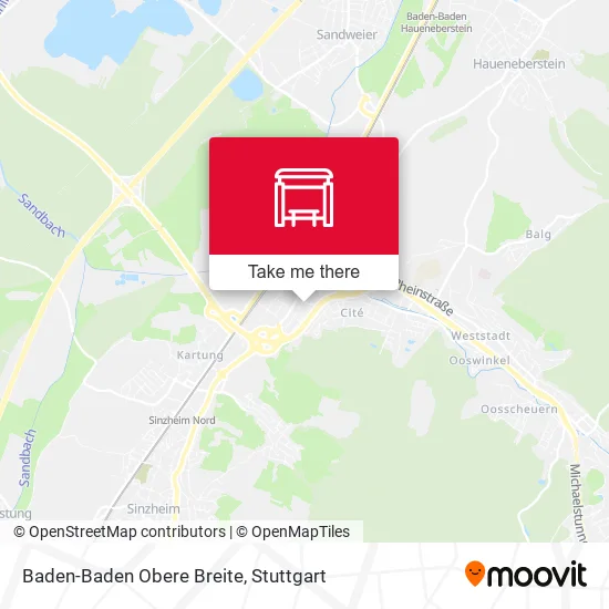 Карта Baden-Baden Obere Breite