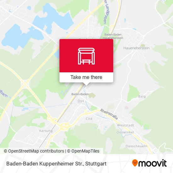 Карта Baden-Baden Kuppenheimer Str.