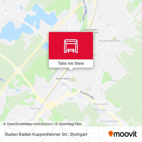 Baden-Baden Kuppenheimer Str. map