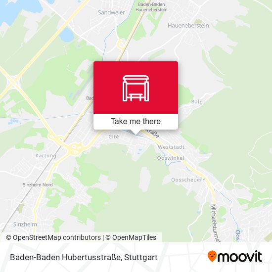 Baden-Baden Hubertusstraße map