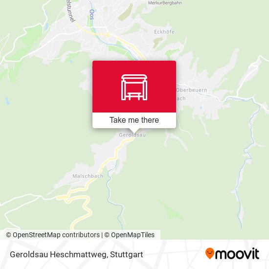 Geroldsau Heschmattweg map