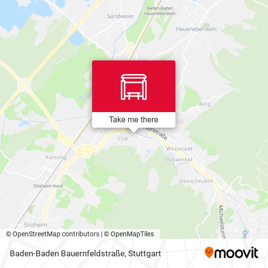 Baden-Baden Bauernfeldstraße map