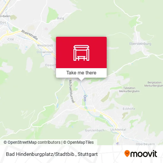Карта Bad Hindenburgplatz/Stadtbib.