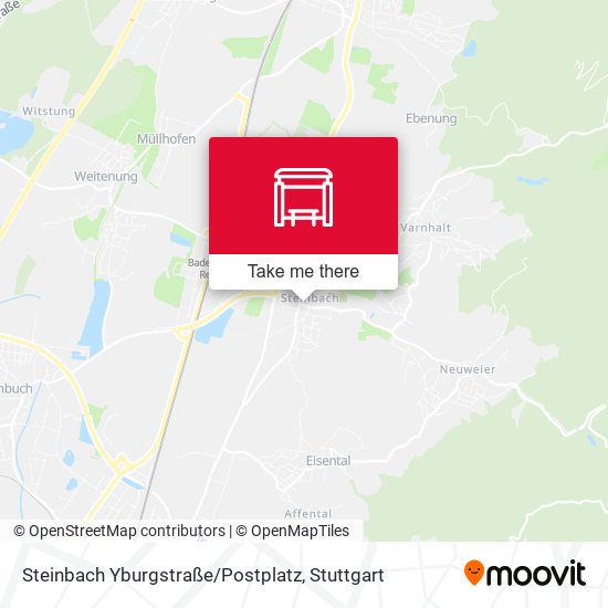 Steinbach Yburgstraße / Postplatz map