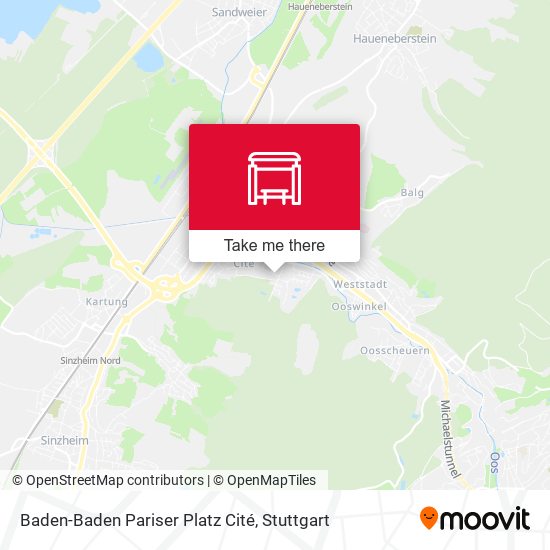 Карта Baden-Baden Pariser Platz Cité