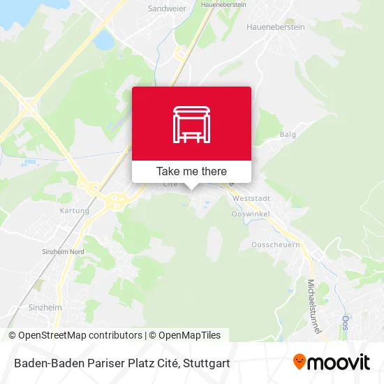 Карта Baden-Baden Pariser Platz Cité