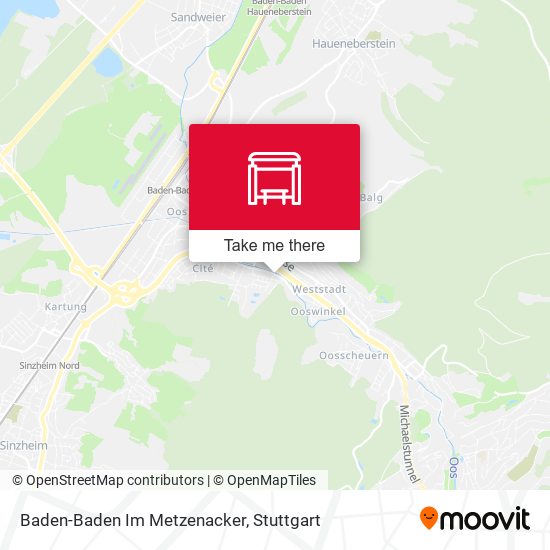Baden-Baden Im Metzenacker map
