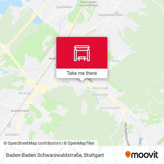 Baden-Baden Schwarzwaldstraße map