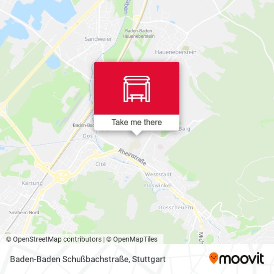 Baden-Baden Schußbachstraße map