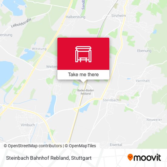 Steinbach Bahnhof Rebland map