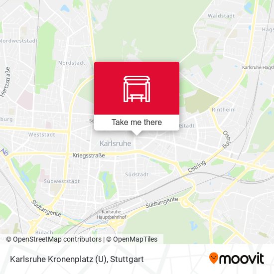 Karlsruhe Kronenplatz (U) map