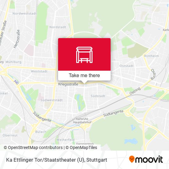 Карта Ka Ettlinger Tor / Staatstheater (U)