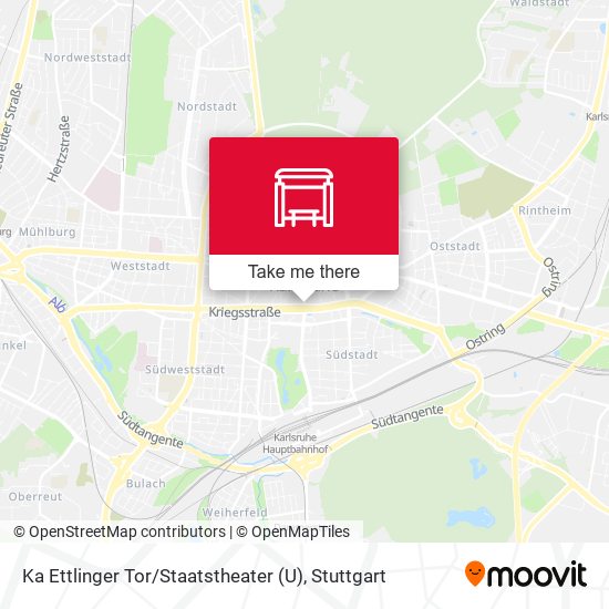 Ka Ettlinger Tor / Staatstheater (U) map