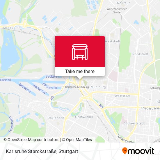 Karlsruhe Starckstraße map