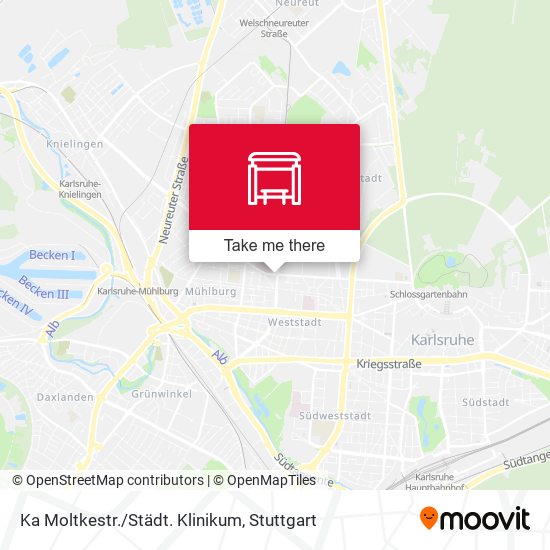 Ka Moltkestr./Städt. Klinikum map