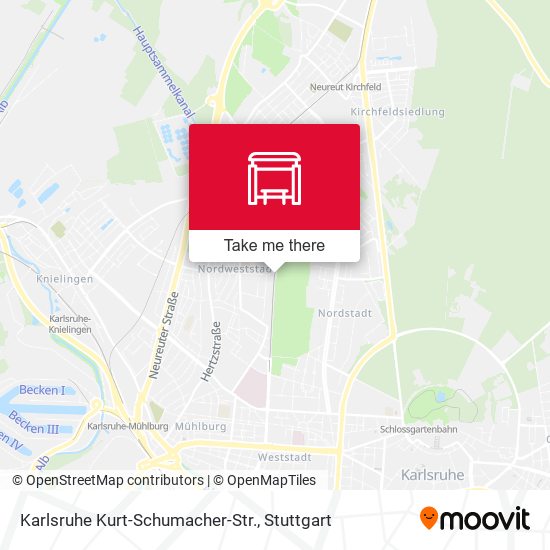 Karlsruhe Kurt-Schumacher-Str. map