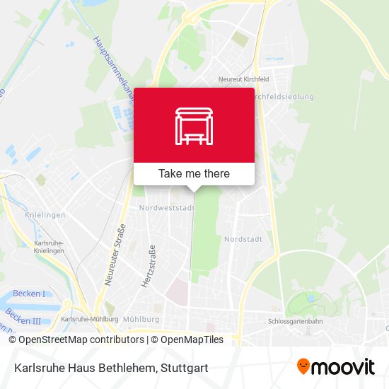 Karlsruhe Haus Bethlehem map