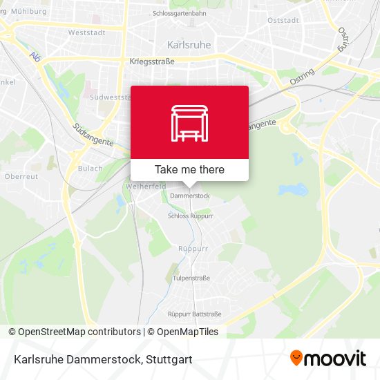 Карта Karlsruhe Dammerstock