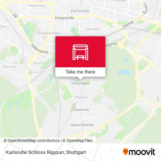 Karlsruhe Schloss Rüppurr map