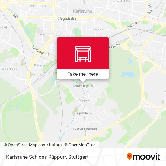 Карта Karlsruhe Schloss Rüppurr