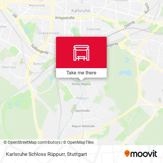 Карта Karlsruhe Schloss Rüppurr