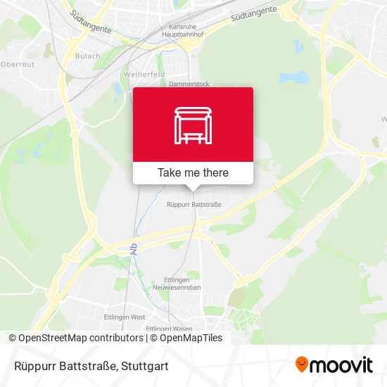 Карта Rüppurr Battstraße