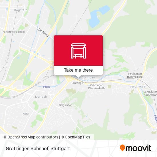 Карта Grötzingen Bahnhof