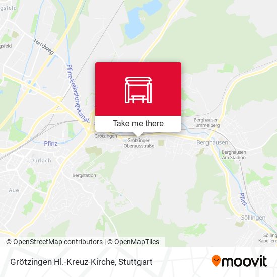 Карта Grötzingen Hl.-Kreuz-Kirche