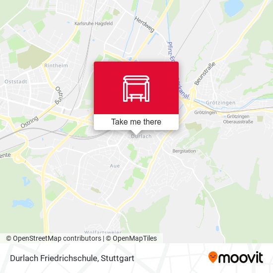 Durlach Friedrichschule map