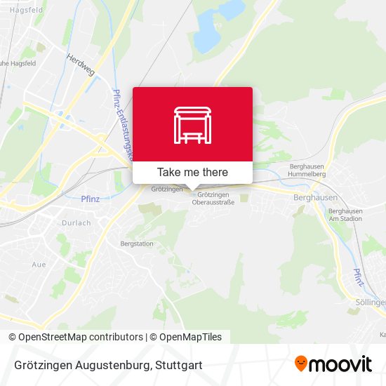 Карта Grötzingen Augustenburg