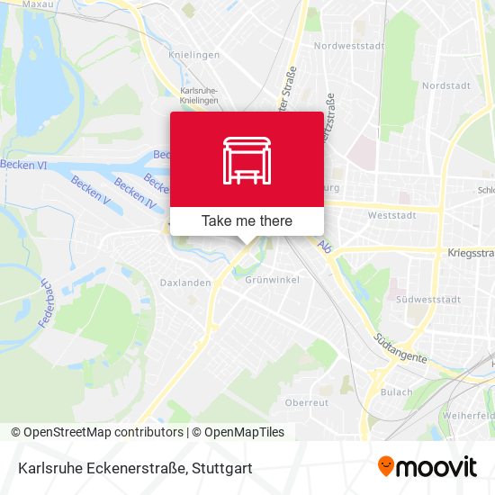 Karlsruhe Eckenerstraße map